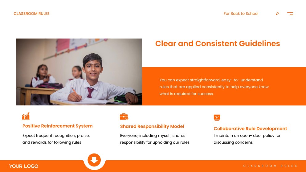 Classroom Rules for Back to School PPT