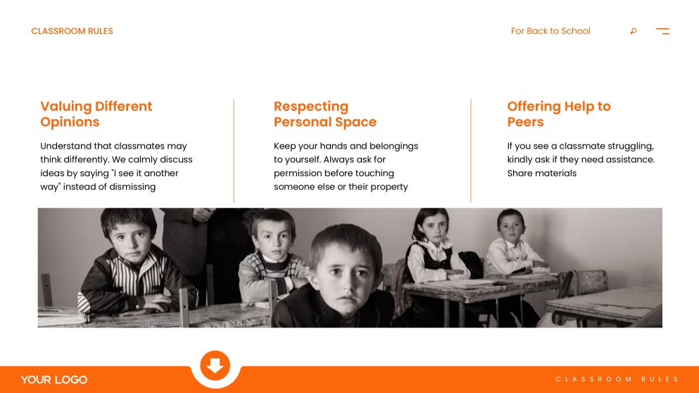 Classroom Rules for Back to School PPT