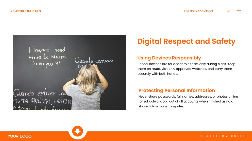 Classroom Rules for Back to School PPT