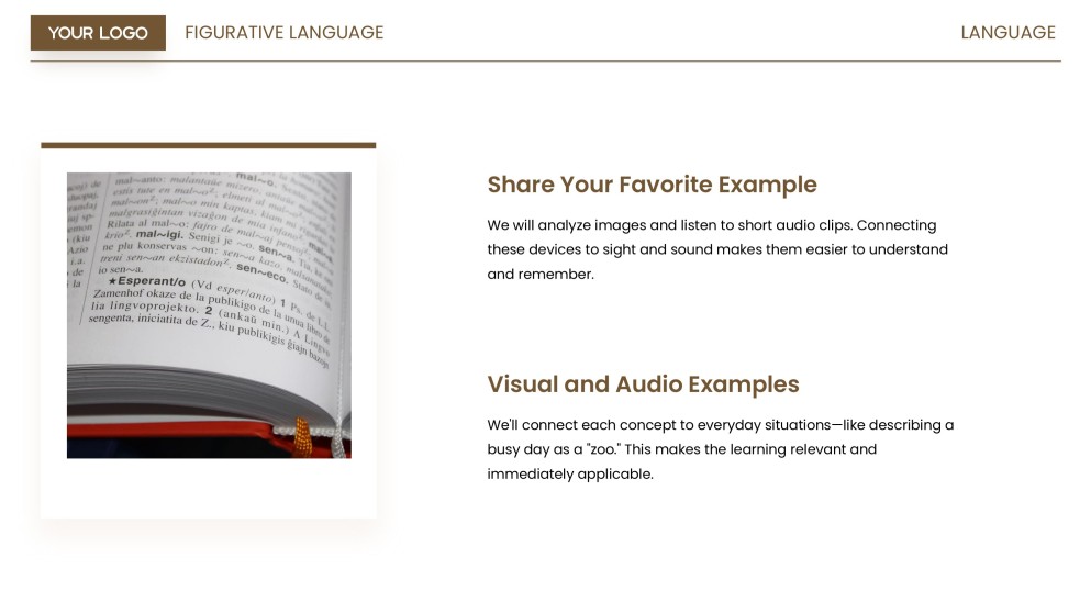 Eementary Figurative Language Lesson PPT