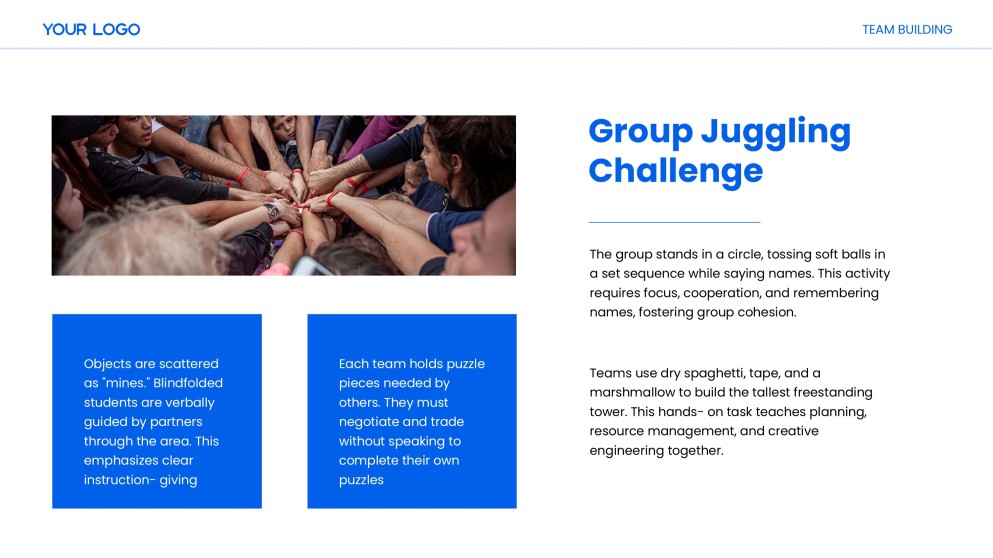 Team Building for Elementary Students PPT