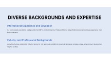 Meet Our Professors PPT
