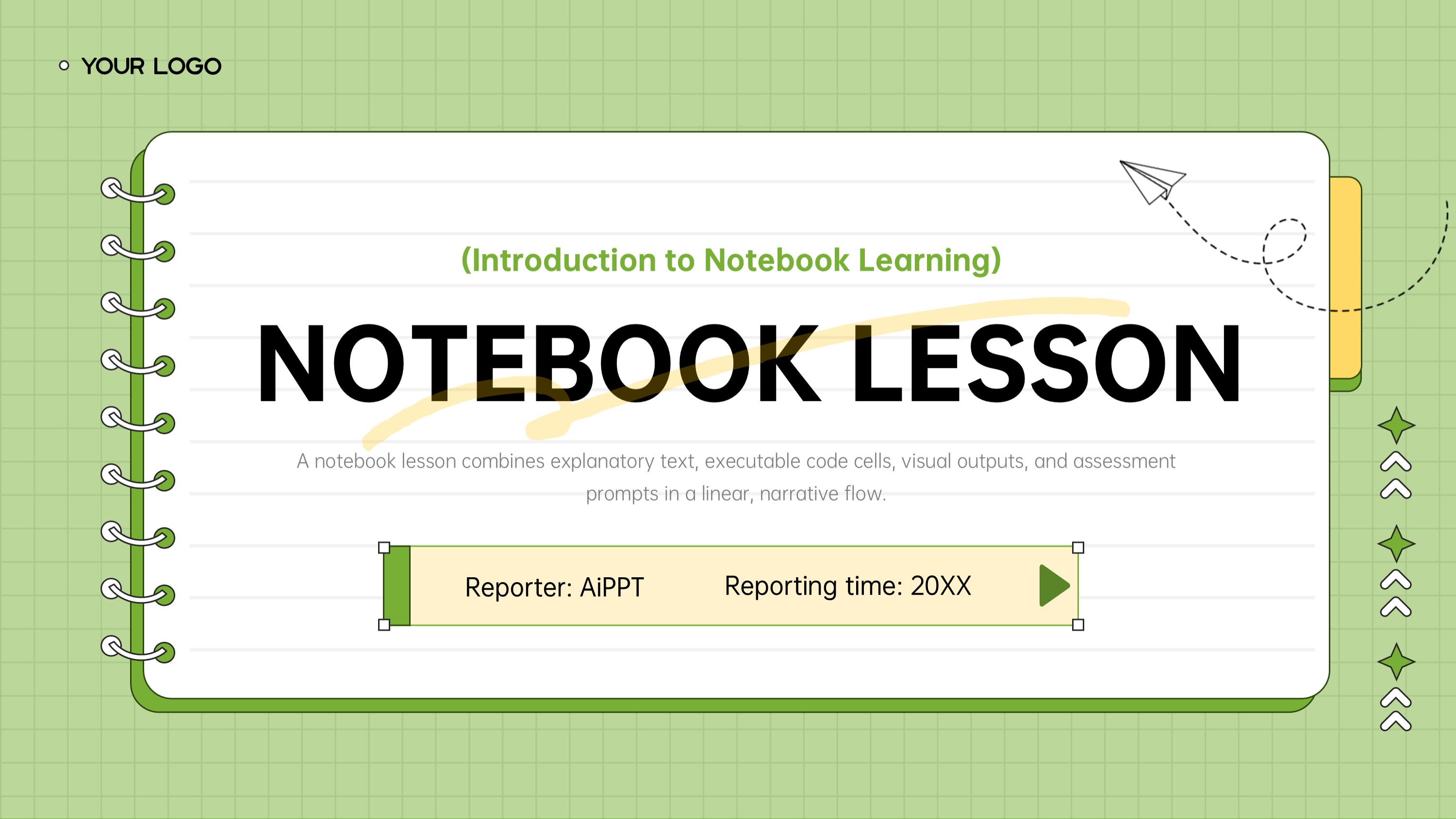 Lesson Design On Notebook Lesson Plan Notebook Style PPT - AiPPT