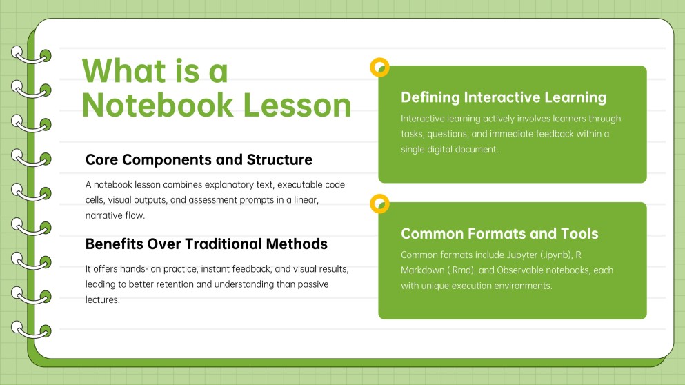 Lesson Plan Notebook Style PPT
