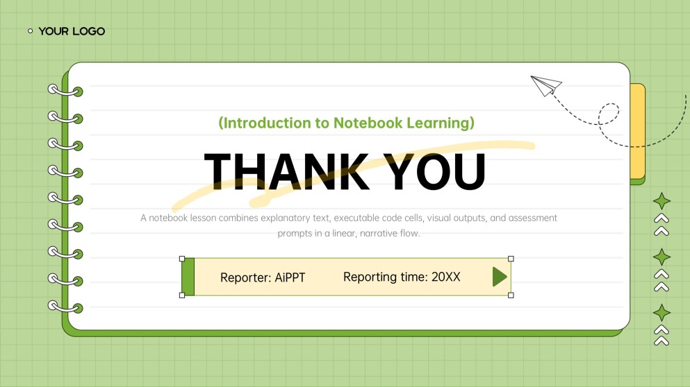 Lesson Plan Notebook Style PPT