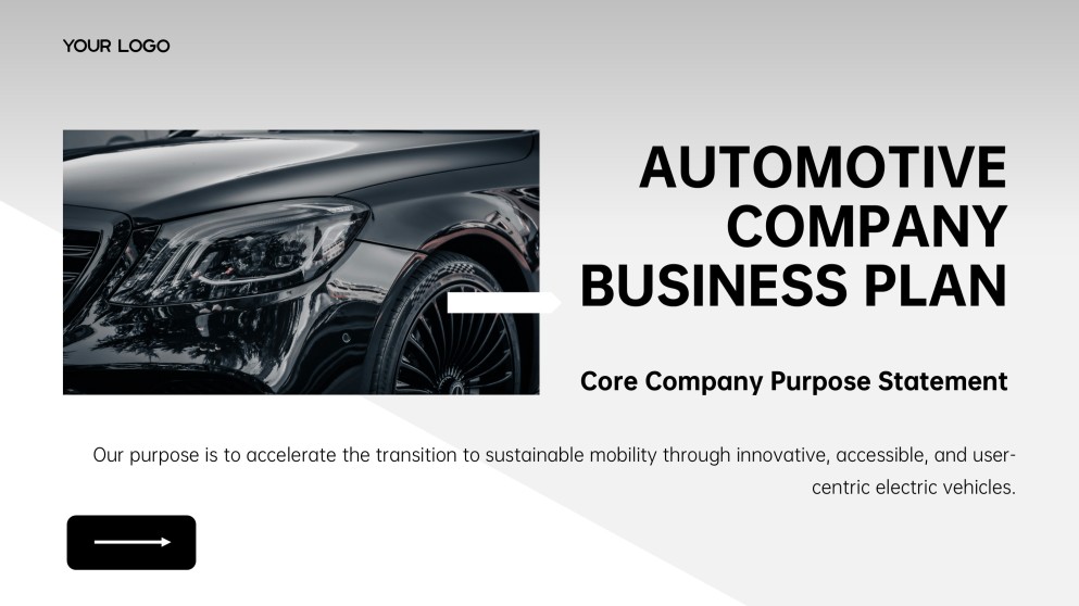 自動車メーカー向け事業計画プレゼンテーション（PPT）
