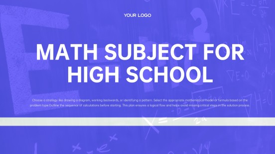 Math Subject for High School PPT