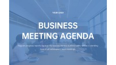 Business Meeting Agenda PPT