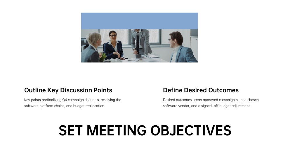 Business Meeting Agenda PPT