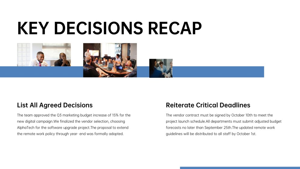 Business Meeting Agenda PPT