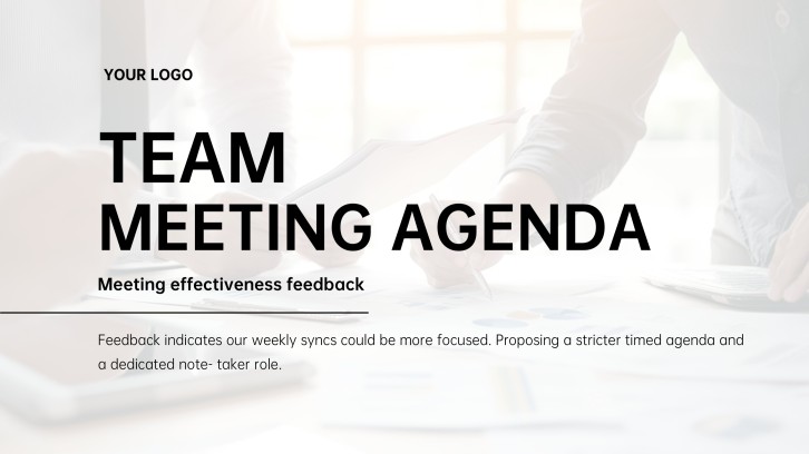 Team Meeting Agenda PPT