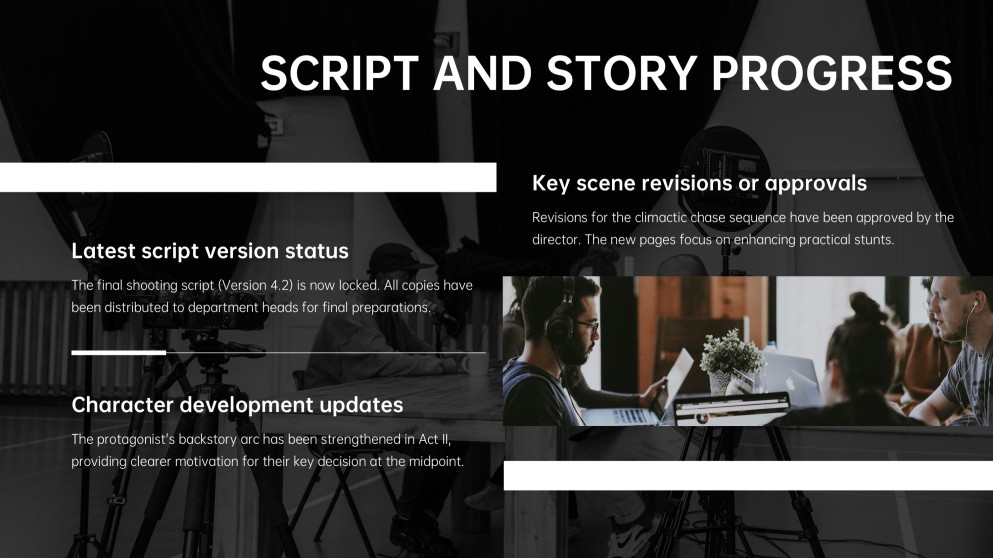 Film Production Meeting Agenda PPT