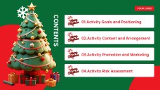 Plantilla de PowerPoint de Trivia de Navidad Gratis: Juego 3D Verde