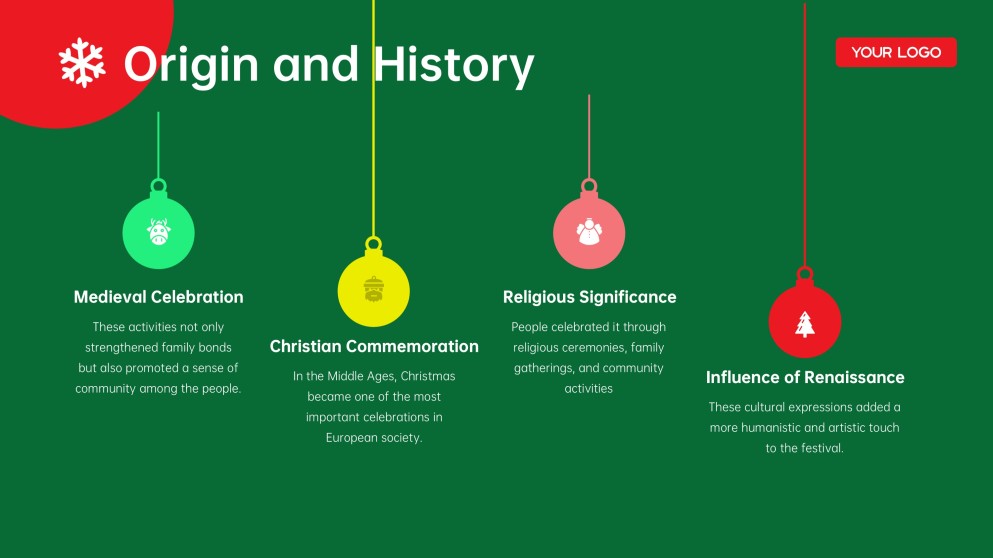 Plantilla de PowerPoint de Trivia de Navidad Gratis: Juego 3D Verde