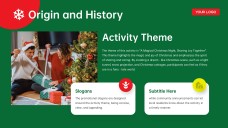 Plantilla de PowerPoint de Trivia de Navidad Gratis: Juego 3D Verde