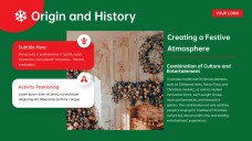 Plantilla de PowerPoint de Trivia de Navidad Gratis: Juego 3D Verde