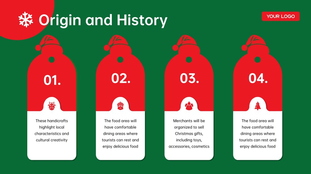 Plantilla de PowerPoint de Trivia de Navidad Gratis: Juego 3D Verde