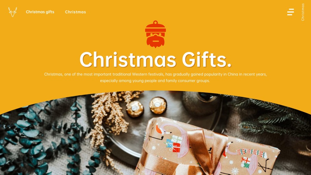 Free Template for Christmas Present Presentation & Gift Guide