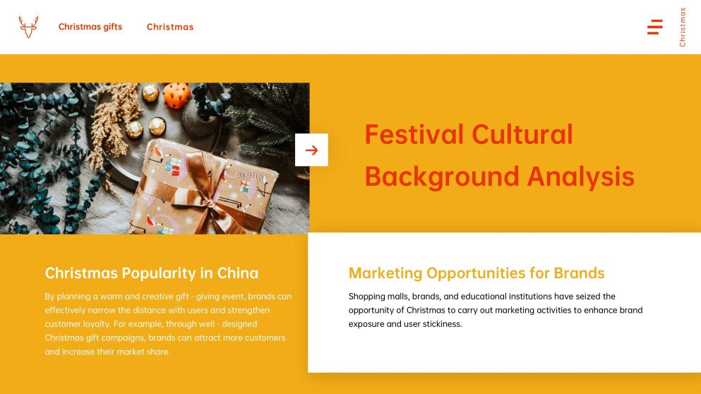 Free Template for Christmas Present Presentation & Gift Guide