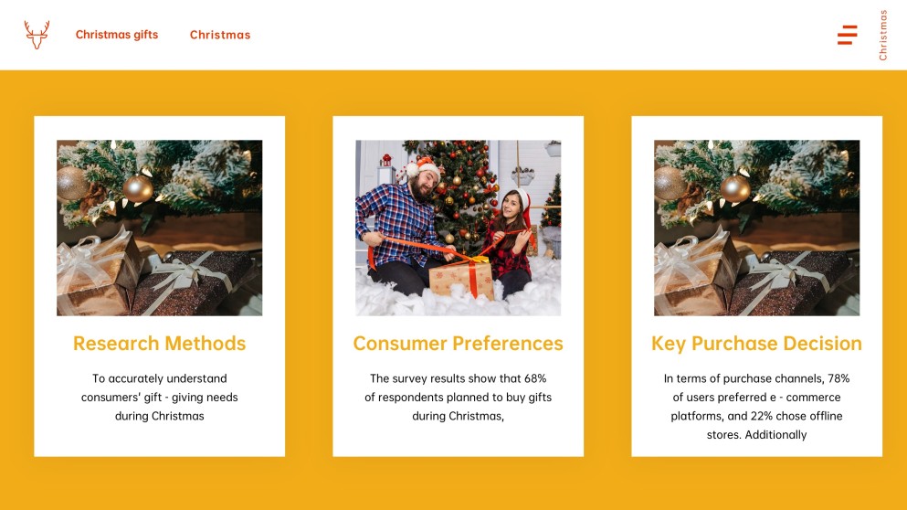 Free Template for Christmas Present Presentation & Gift Guide