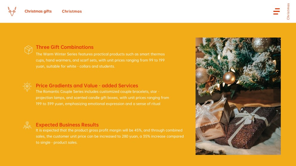 Free Template for Christmas Present Presentation & Gift Guide