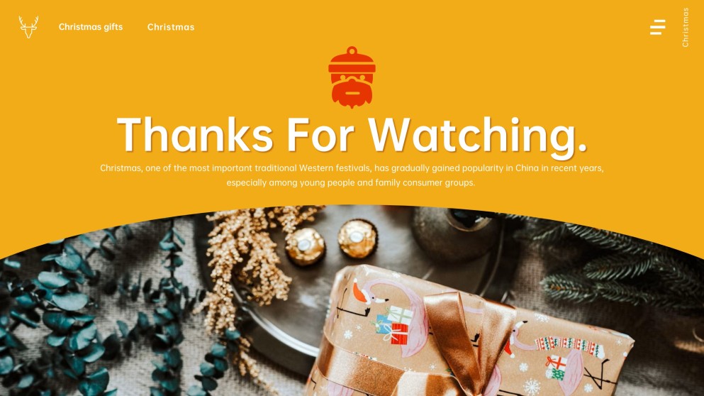 Free Template for Christmas Present Presentation & Gift Guide