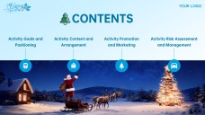 Plantilla de PowerPoint y Google Slides de Luces de Navidad Gratis