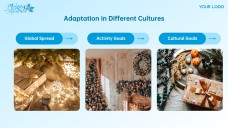 Plantilla de PowerPoint y Google Slides de Luces de Navidad Gratis