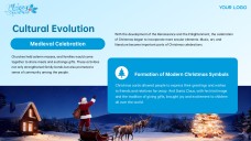 Plantilla de PowerPoint y Google Slides de Luces de Navidad Gratis