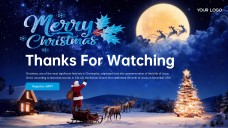 Plantilla de PowerPoint y Google Slides de Luces de Navidad Gratis