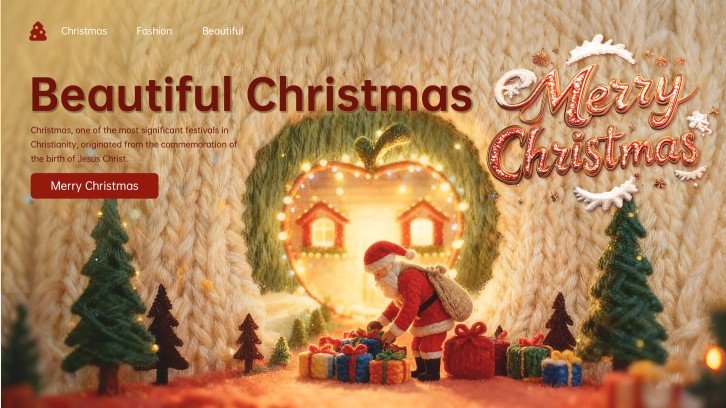 Libreng Christmas Ornament PowerPoint Template at Google Slides