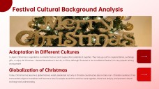 Plantilla Creativa de Diapositivas Navideñas de Dibujos Animados Rojos