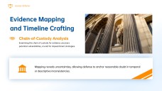 Plantilla de Presentación de Defensa de Abogado Estilo Minimalista Amarillo y Azul