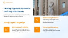 Plantilla de Presentación de Defensa de Abogado Estilo Minimalista Amarillo y Azul