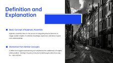 Plantilla de PPT para Presentación de Asamblea de Epifanía de Perspectiva Creativa Azul