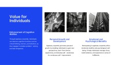 Plantilla de PPT para Presentación de Asamblea de Epifanía de Perspectiva Creativa Azul