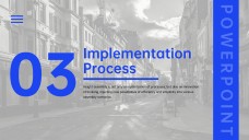 Plantilla de PPT para Presentación de Asamblea de Epifanía de Perspectiva Creativa Azul