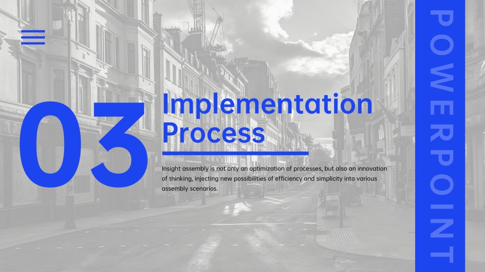 Plantilla de PPT para Presentación de Asamblea de Epifanía de Perspectiva Creativa Azul