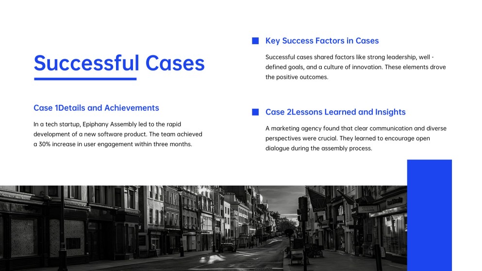 Plantilla de PPT para Presentación de Asamblea de Epifanía de Perspectiva Creativa Azul