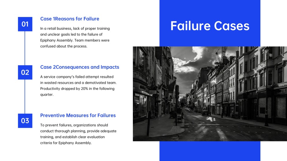 Plantilla de PPT para Presentación de Asamblea de Epifanía de Perspectiva Creativa Azul