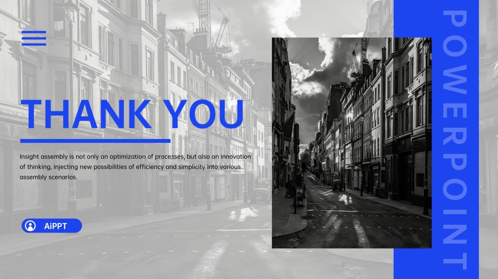 Plantilla de PPT para Presentación de Asamblea de Epifanía de Perspectiva Creativa Azul