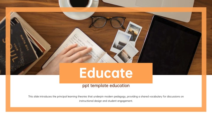 Orange Minimalist Educational Presentation Template