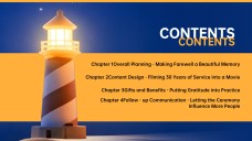 Blue Orange Minimalist Retirement Farewell Presentation Template