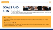 Blue Orange Minimalist Retirement Farewell Presentation Template