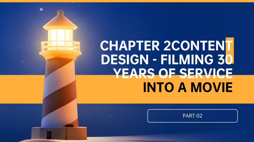 Blue Orange Minimalist Retirement Farewell Presentation Template