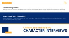 Blue Orange Minimalist Retirement Farewell Presentation Template