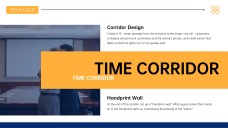 Blue Orange Minimalist Retirement Farewell Presentation Template