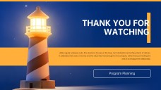 Blue Orange Minimalist Retirement Farewell Presentation Template