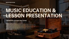 Dark-toned Minimalism Music Education & Lesson Presentation Template