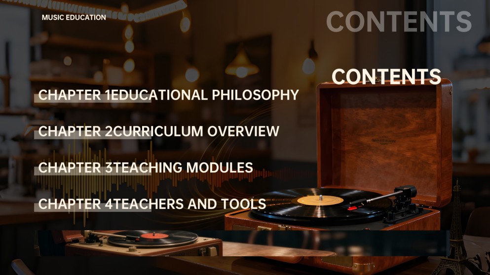 Dark-toned Minimalism Music Education & Lesson Presentation Template